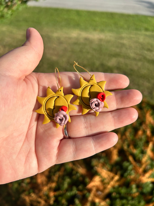 Sunny Rose Hoops