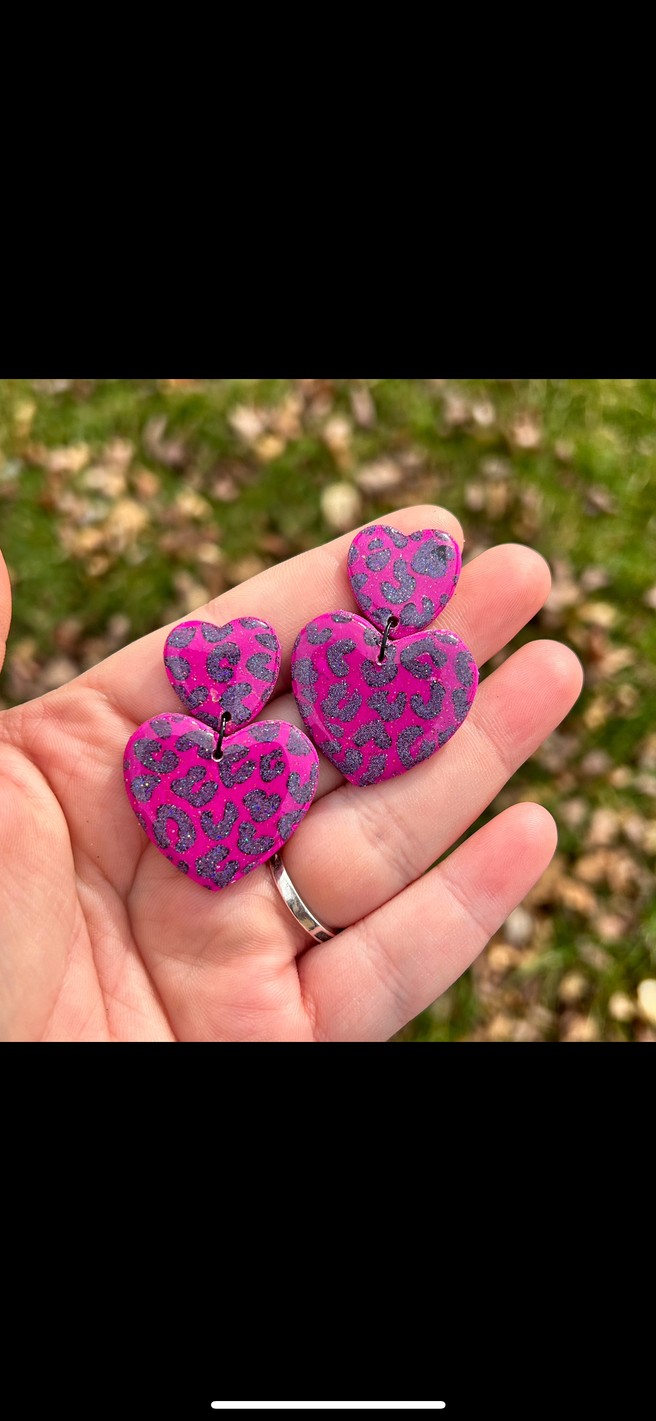 Pink Glitter Hearts