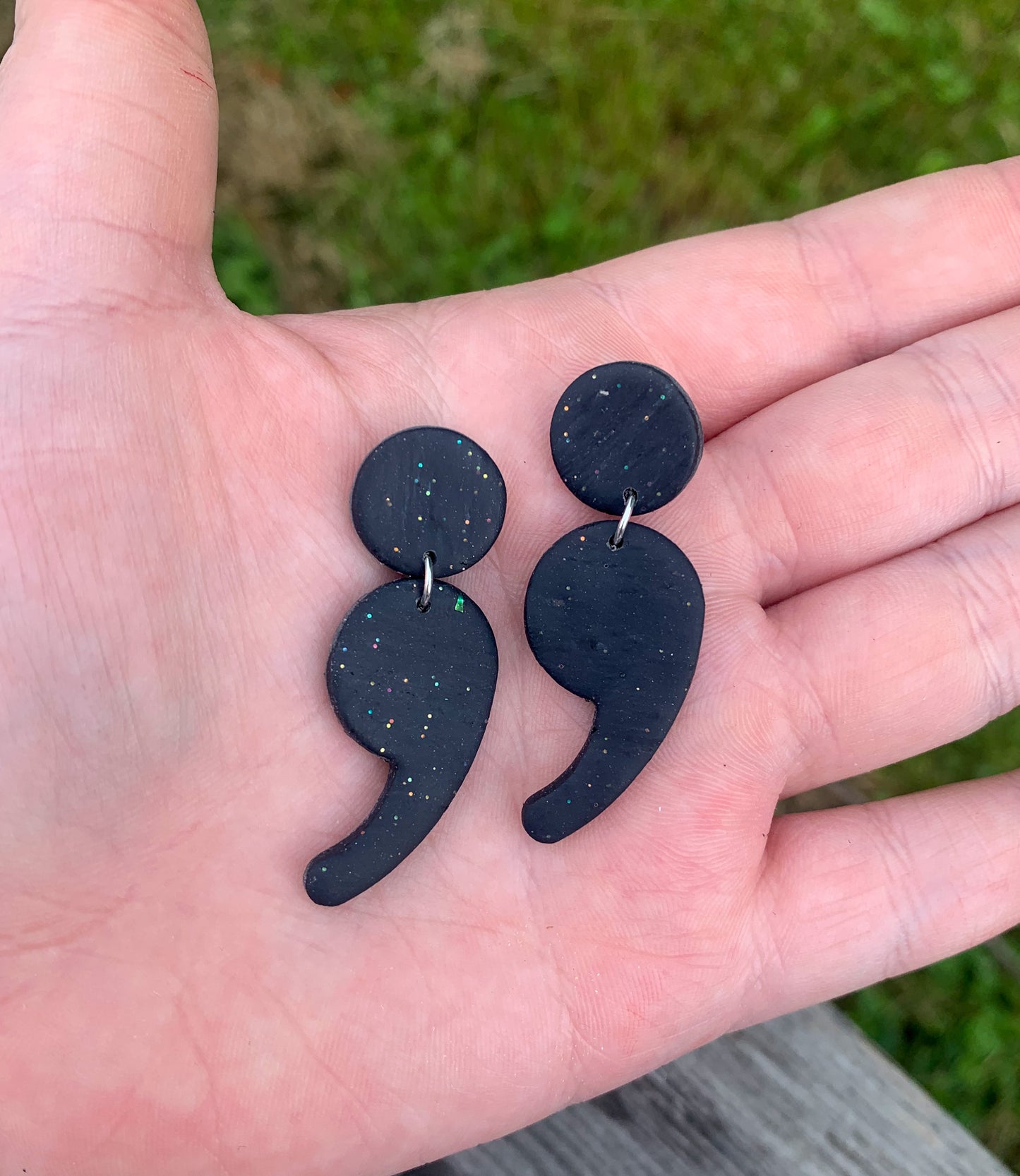 Semicolon Earrings